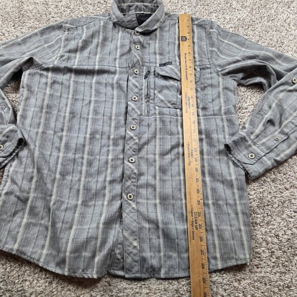 Wrangler ATG Shirt Mens Large Plaid Long Sleeve Hiking Outdoor Button Up - Picture 5 of 7